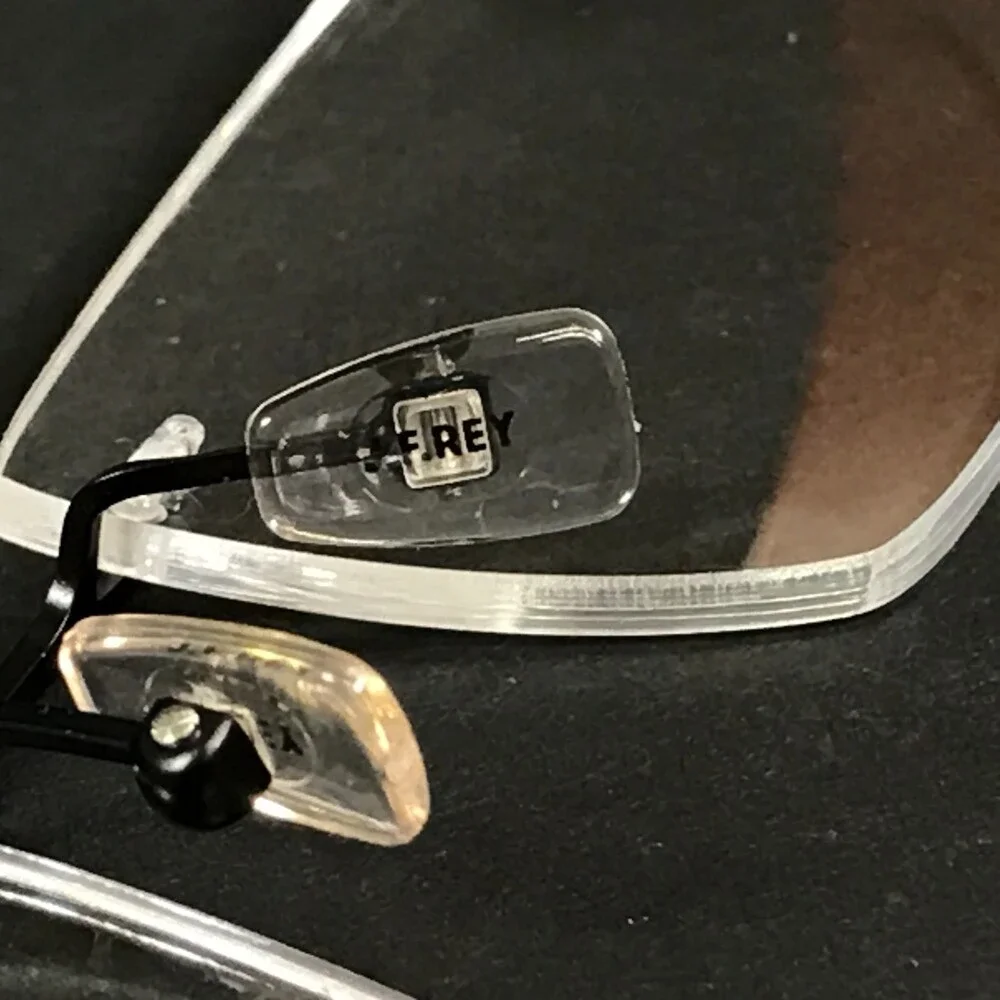 J.F. Rey Eyeglasses Frames JF2595 0000 Black Copper Brown Rimless 54-18.5-143